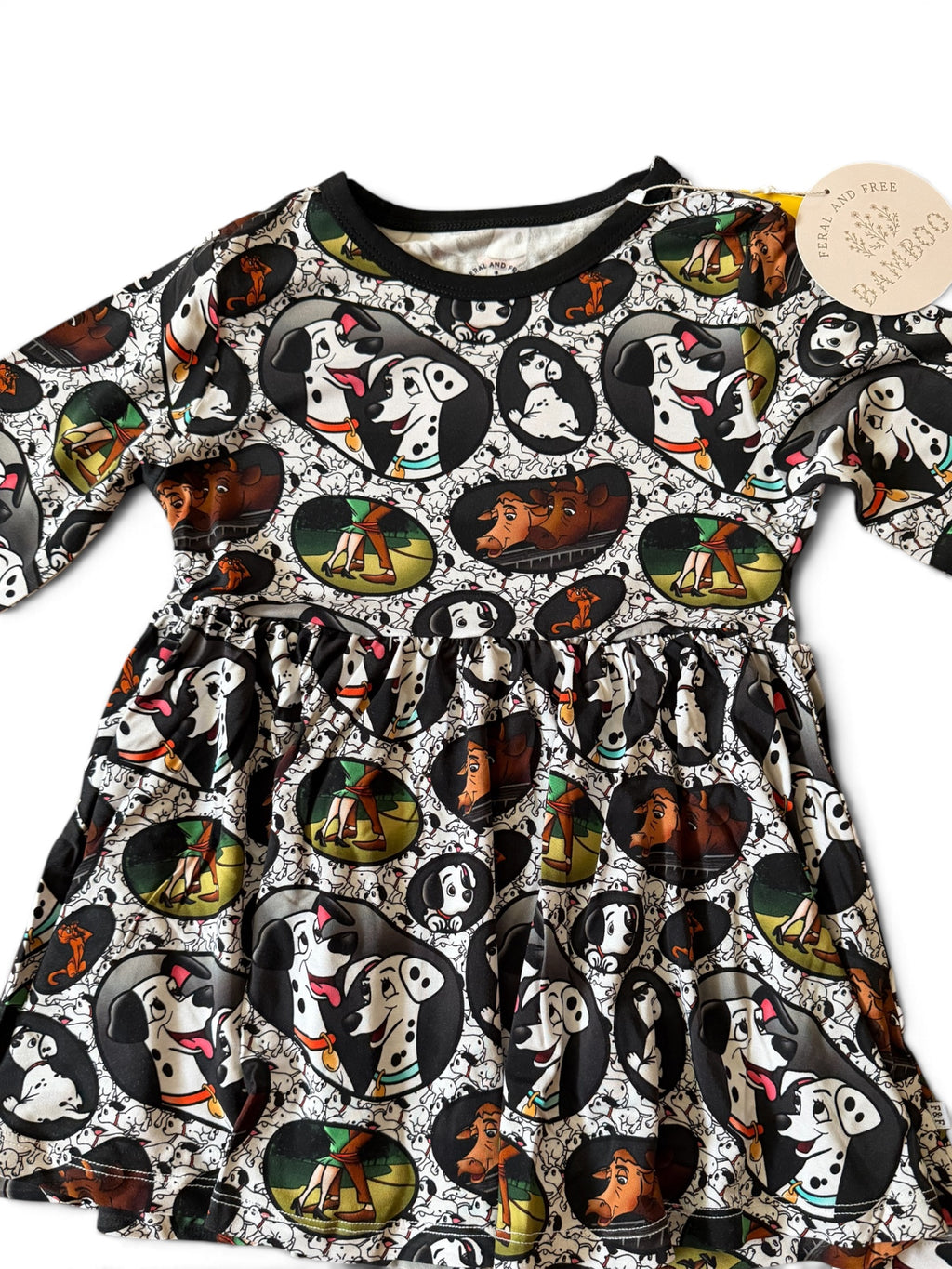 Long Sleeve Peplum Shirt and Leggings in 101 Dalmatians