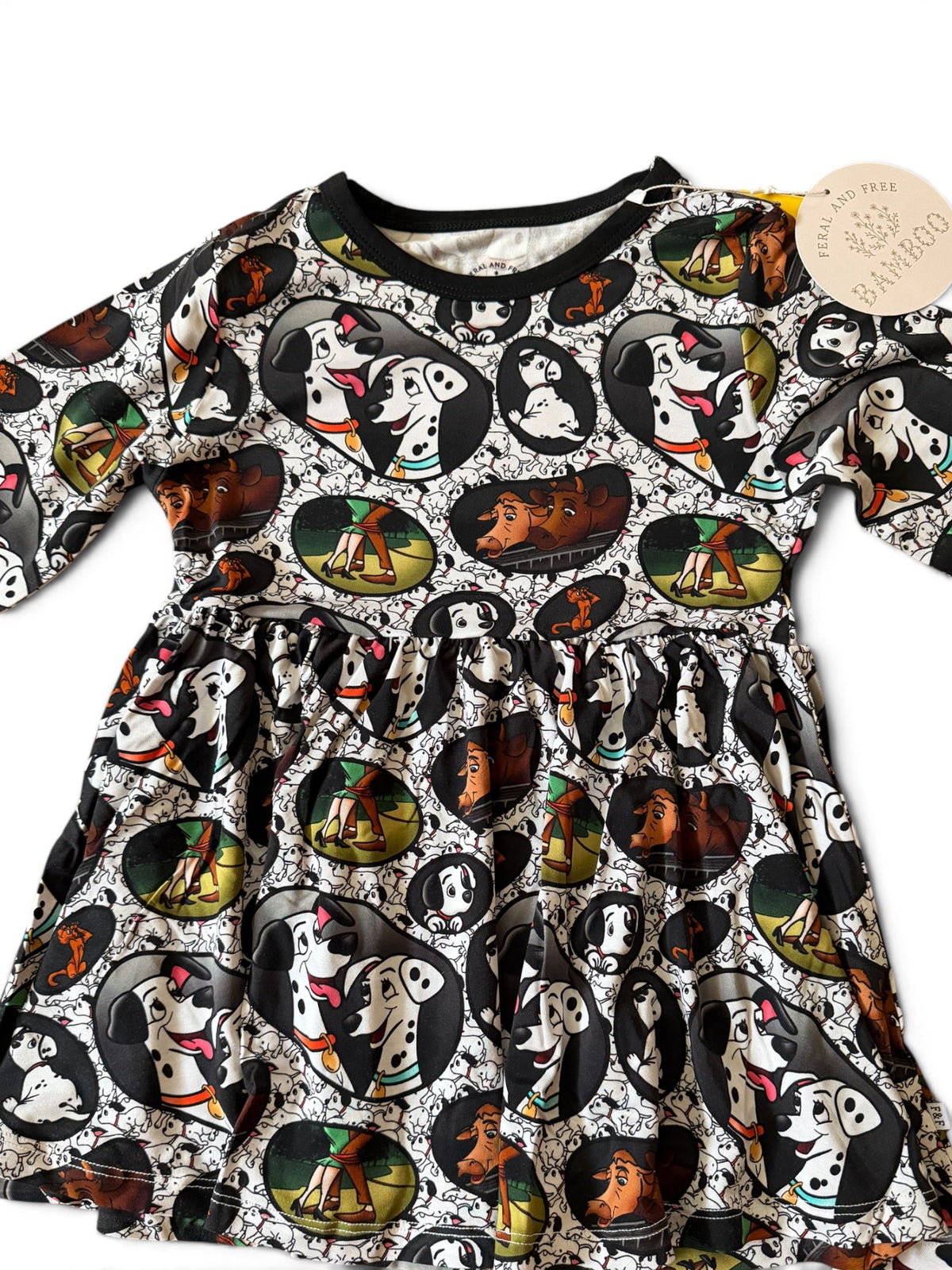 Long Sleeve Peplum Shirt and Leggings in 101 Dalmatians