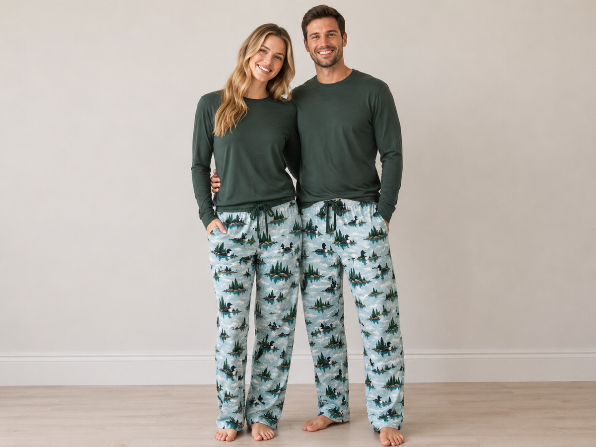 Loon Lake Adult 2 Piece Pajama Set