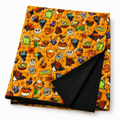 Halloween Disney Snacks Bamboo Blanket 50x50