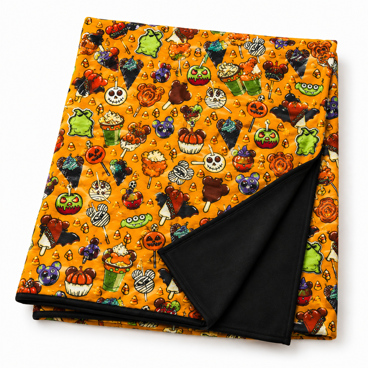 Halloween Disney Snacks Bamboo Blanket 50x50
