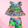 Kid's Peplum and Shorts 2T - Gaby's Dollhouse