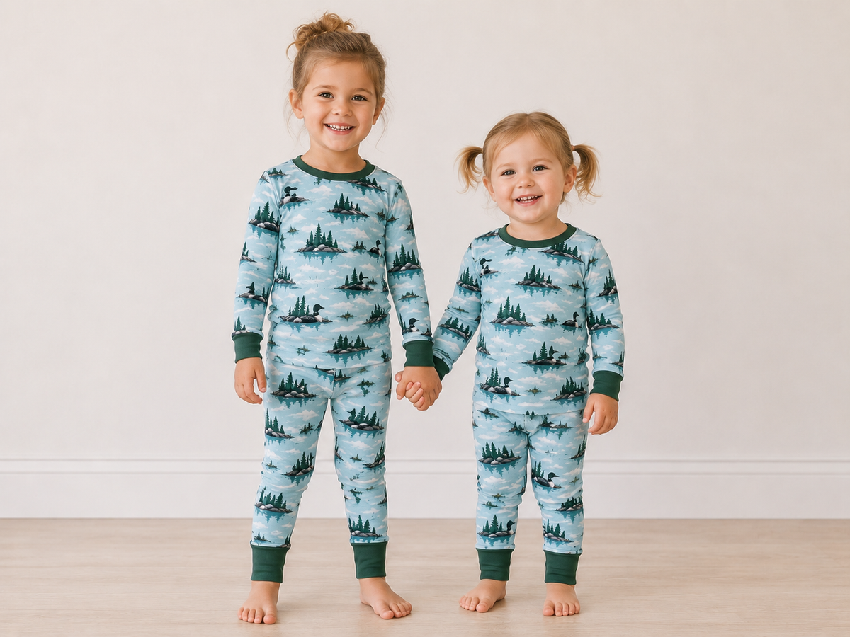 Loon Lake Kid’s 2 Piece Pajama Set