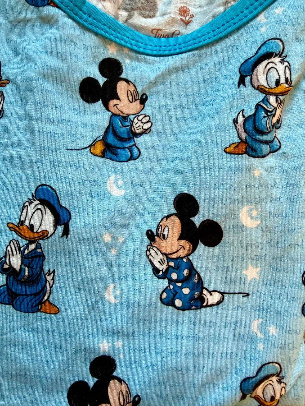 Kids 2 Piece Pajama Set Prayer Mickey